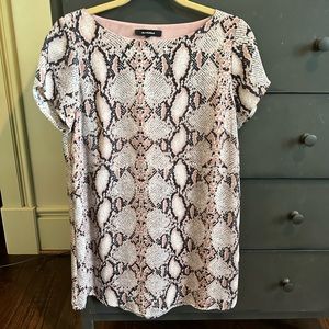 Pink Snake Skin patterned dress